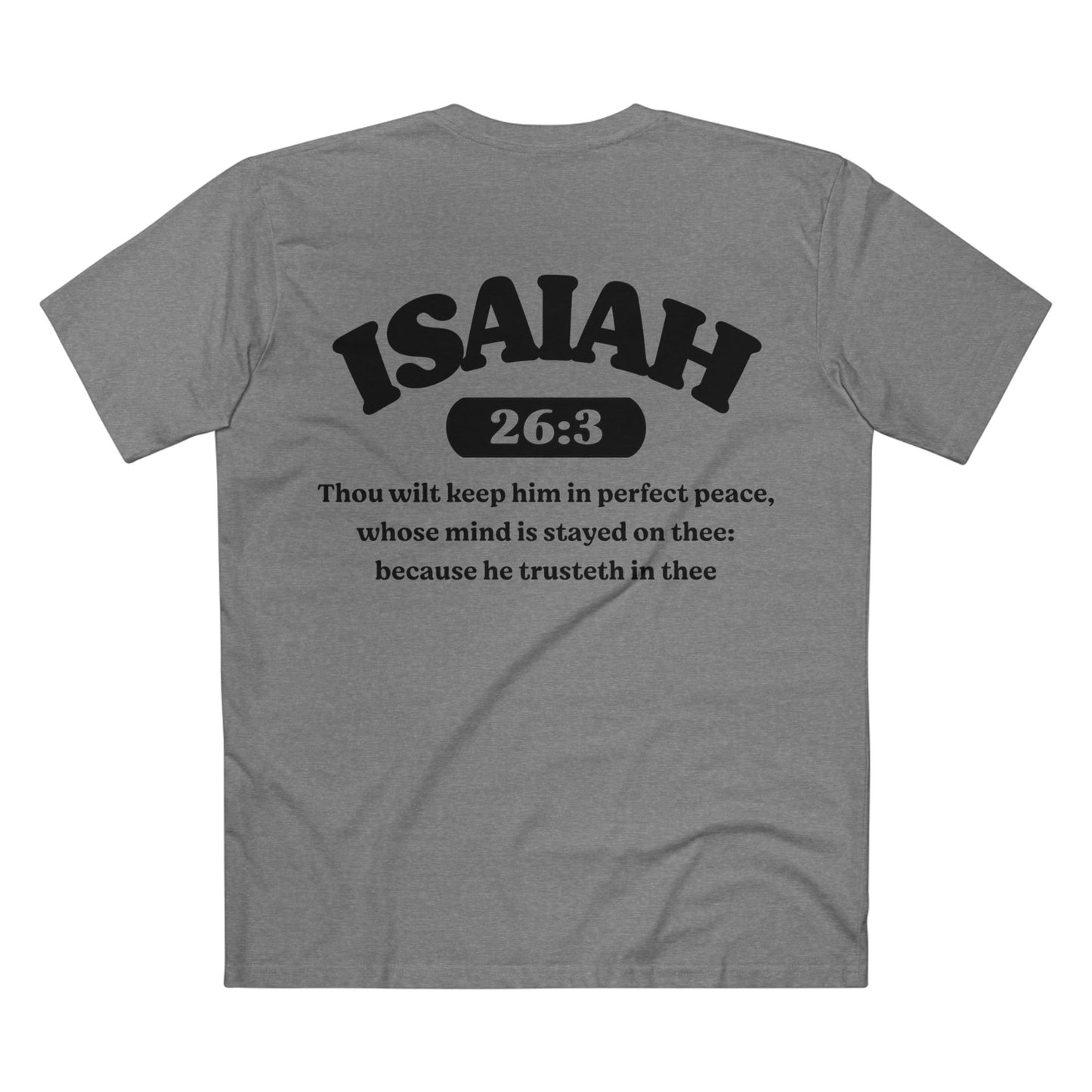 Isaiah 26:3 - Crewneck T-shirt (Custom)