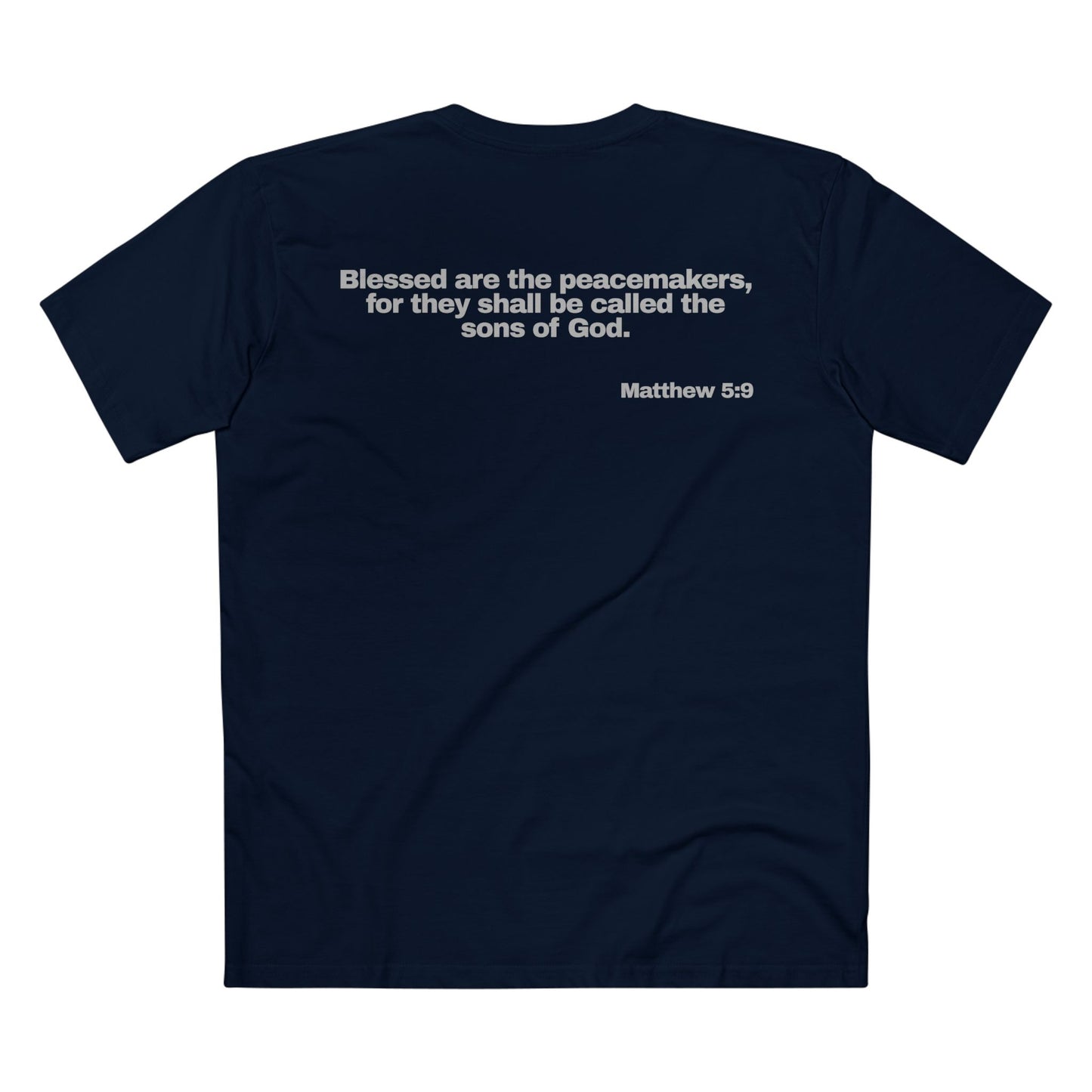 Matthew 5:9 - Crewneck T-shirt (Custom)