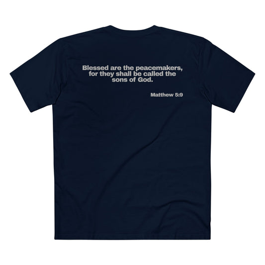 Matthew 5:9 - Crewneck T-shirt (Custom)