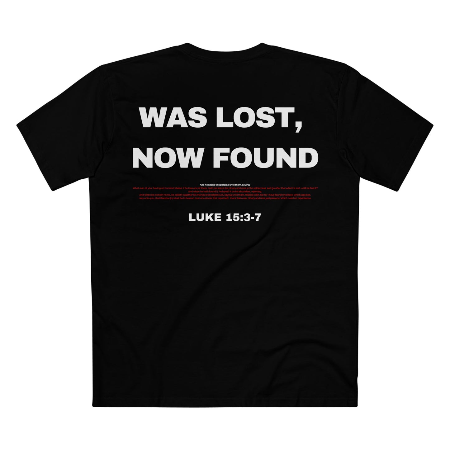 Luke 15:3-7 - Crewneck T-shirt (Custom)