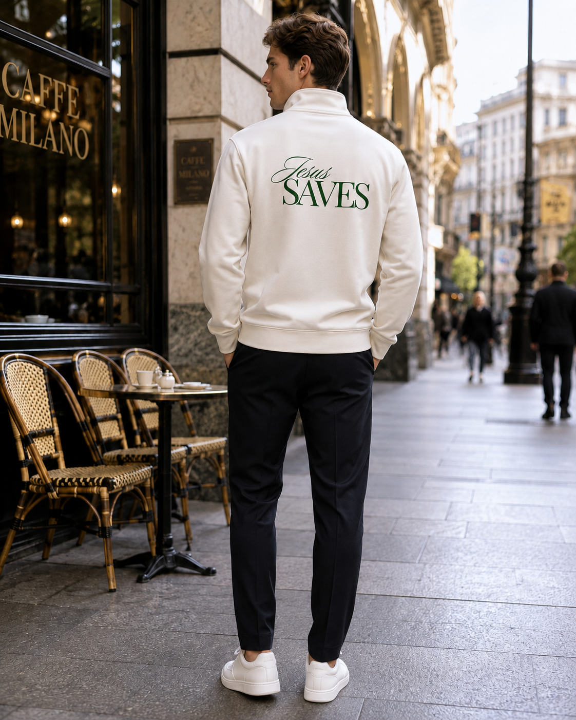 Men's Jesus Saves Half-Zip
