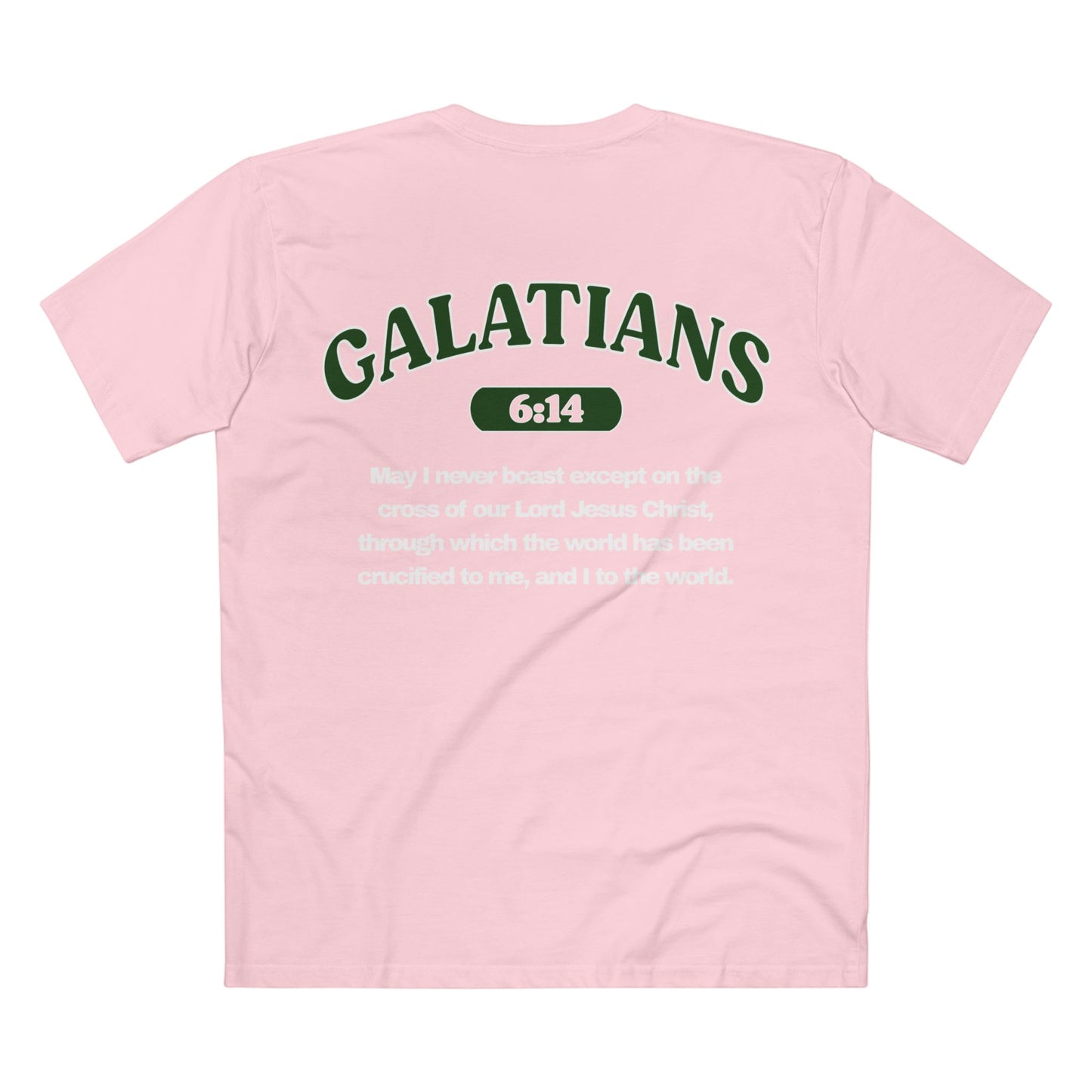Galatians 6:14 - Crewneck T-shirt (Custom)