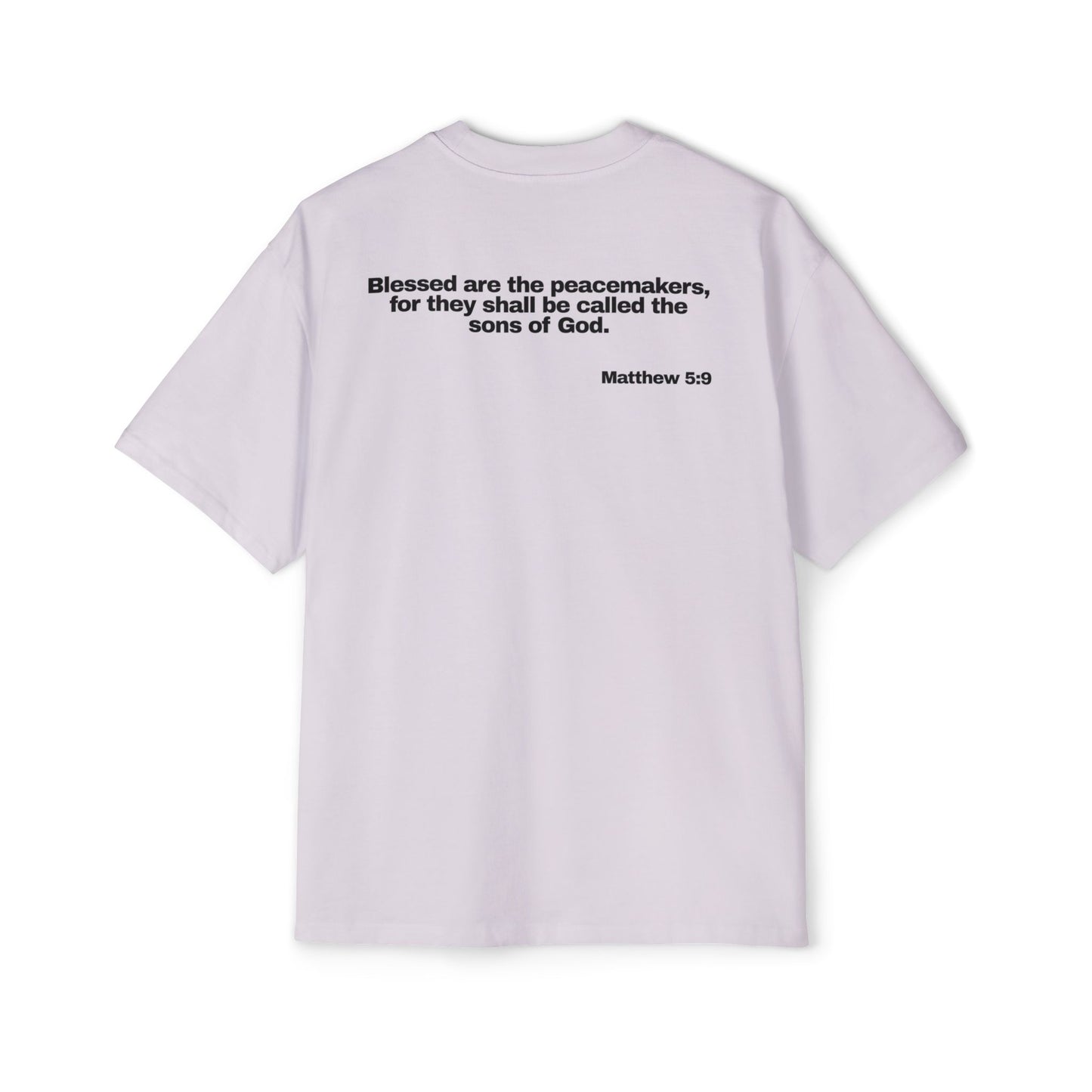 Matthew 5:9 - Heavy Oversized Tee (Custom)
