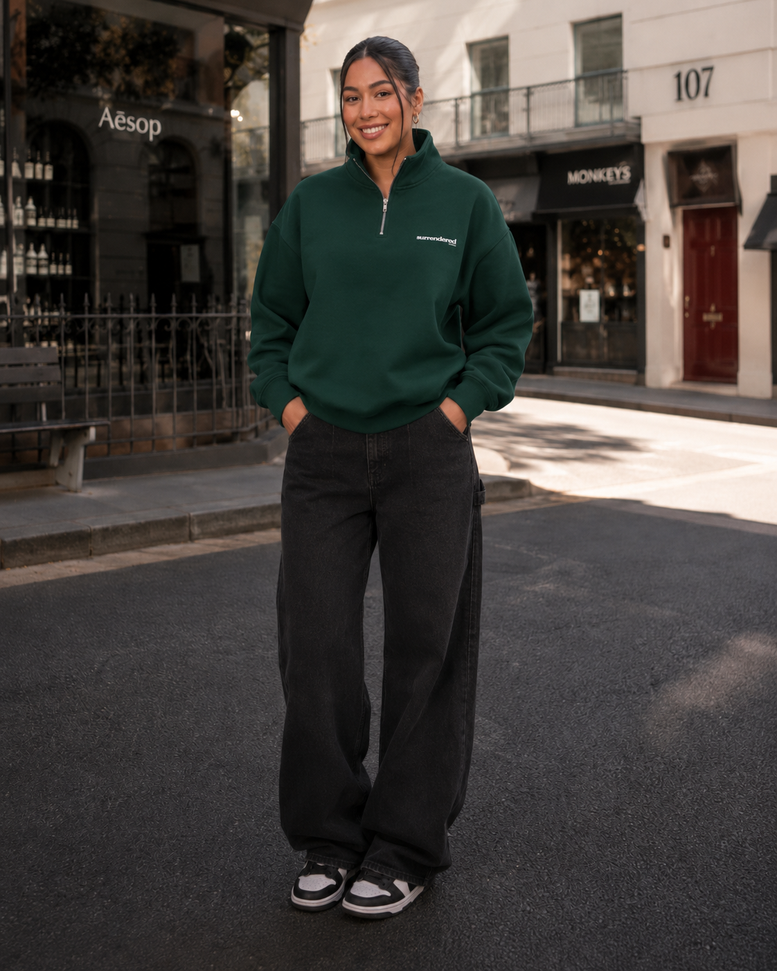 Women's Jesus Saves Half-Zip