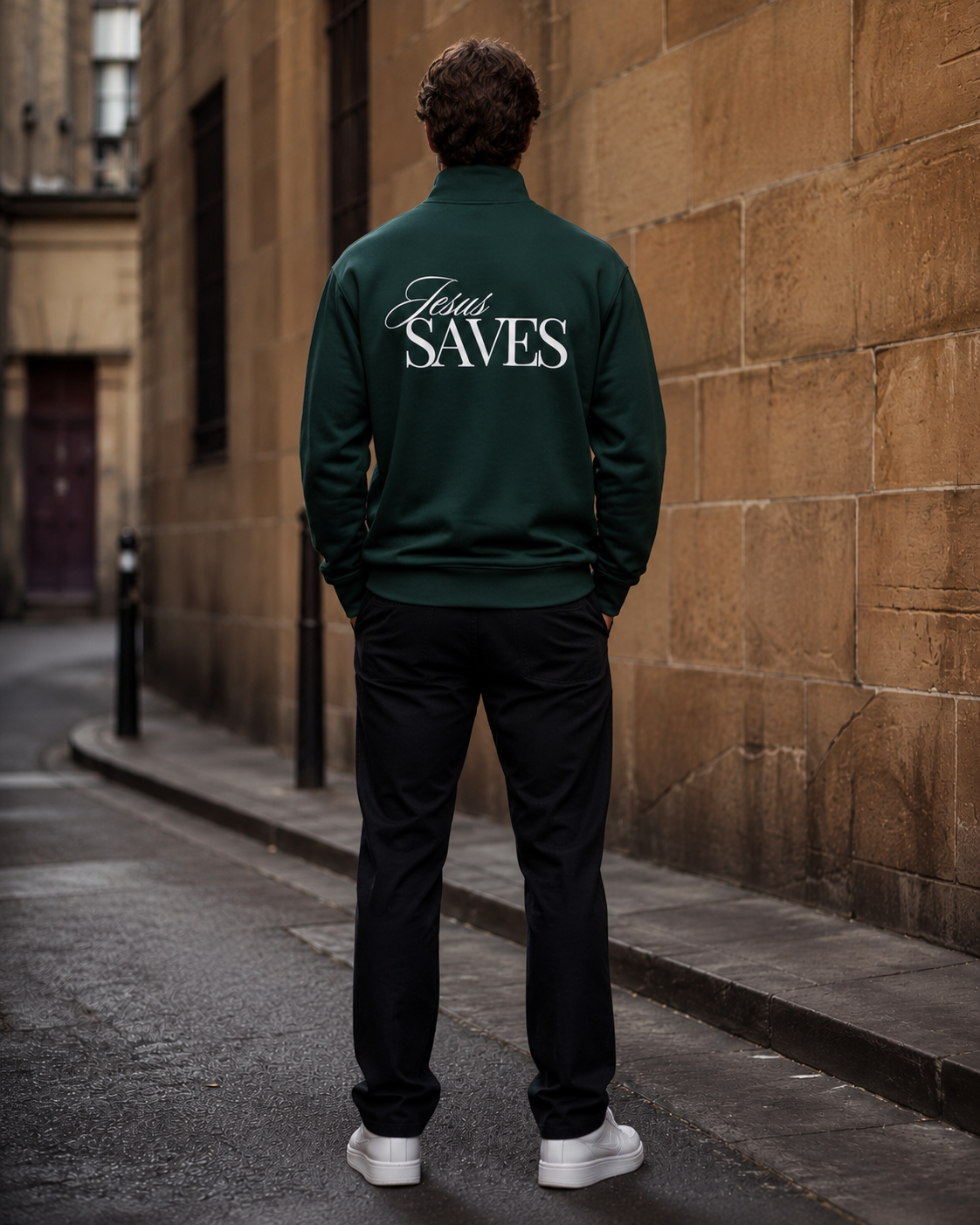Men's Jesus Saves Half-Zip